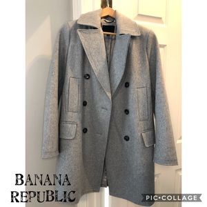 LUX ❤️ Banana Republic Wool Coat Topper XS S